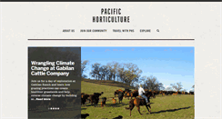 Desktop Screenshot of pacifichorticulture.org